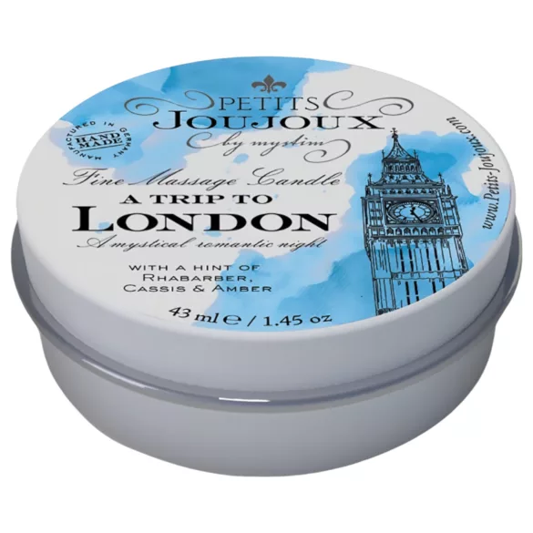 Petits Joujoux London - bougie de massage - rhubarbe ambre - 43ml