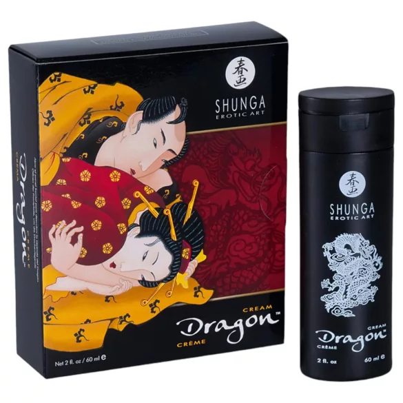 Shunga Dragon - crème intime homme - effet chauffant - 60ml