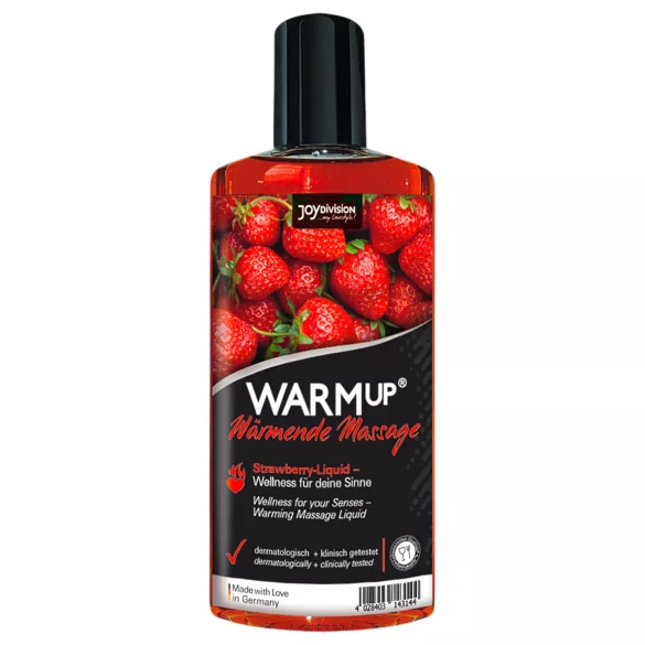 JoyDivision - huile de massage chauffante - fraise - 150ml
