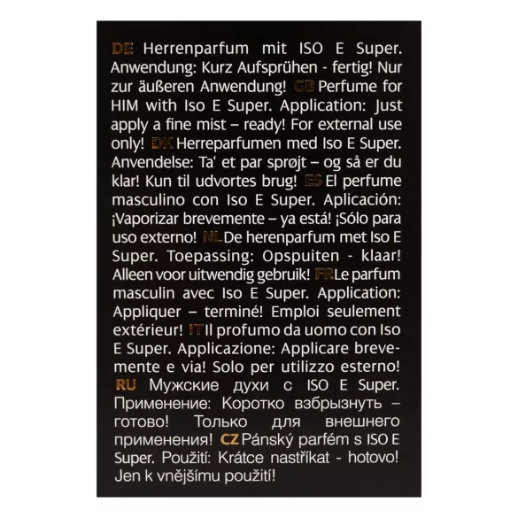 P6 Iso E Super - parfum phéromone homme - fragrance masculine intense - 30ml