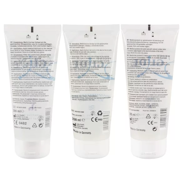 Just Glide - Lubrifiant intime - Set 3x200ml - à base d'eau