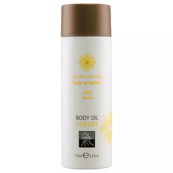 Shiatsu Luxury - huile de massage comestible - vanille - 75ml