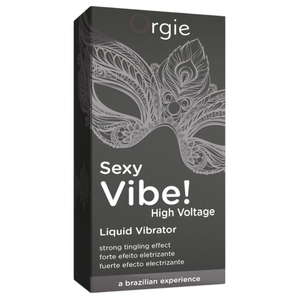Orgie Sexy Vibe High Voltage - vibromasseur liquide unisexe (15 ml)