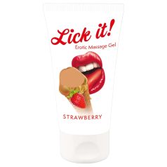 Lick it! - Lubrifiant comestible 2en1 - goût fraise - 50ml