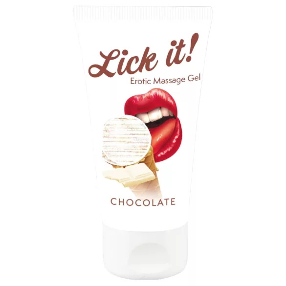Lick it! - Lubrifiant comestible 2en1 - saveur chocolat blanc - 50ml