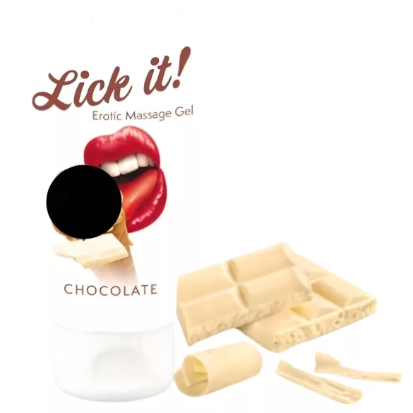 Lick it! - Lubrifiant comestible 2en1 - saveur chocolat blanc - 50ml