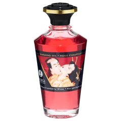   Shunga - huile de massage chauffante - fraise champagne - 100ml