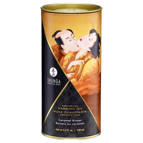 Shunga - huile de massage chauffante - caramel - 100ml