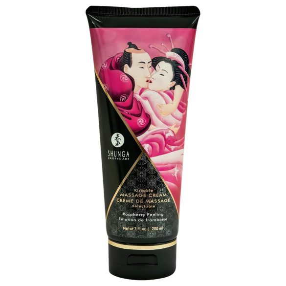 Shunga - crème de massage comestible - framboise - 200ml