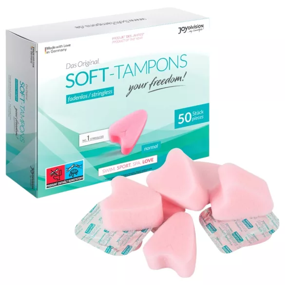 JoyDivision - Tampon doux sans ficelle - Pack de 50