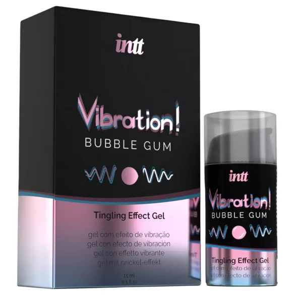 Intt Vibration! - gel stimulant intime - effet vibrant - goût chewing-gum 15ml