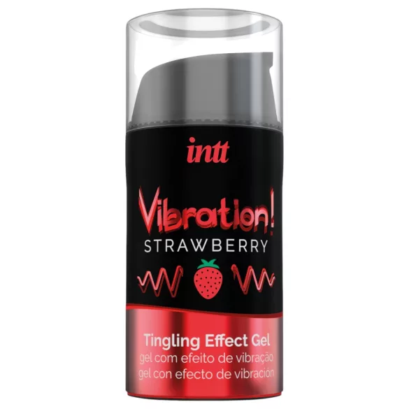Intt Vibration! - gel stimulant intime - effet vibrant - fraise - 15ml