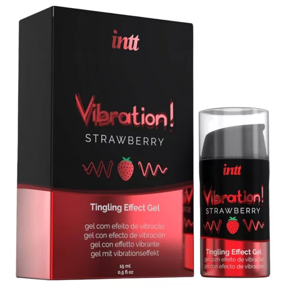 Intt Vibration! - gel stimulant intime - effet vibrant - fraise - 15ml