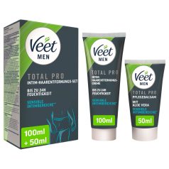   Veet - crème dépilatoire intime et baume pour hommes (100 ml + 50 ml)