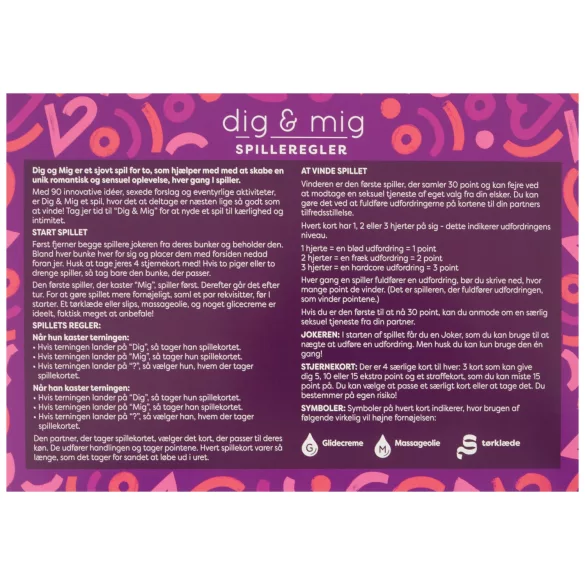 you & me - jeu érotique pour couples (danois)