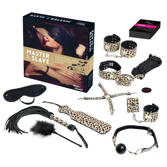 tease & please - Master & Slave - coffret aventure BDSM premium pour couples (13 pièces)