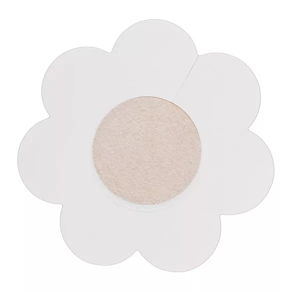 Cottelli - cache-tétons fleur - silicone nude - lot de 12