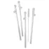 Straw Willy - paille en forme de pénis - verre transparent - lot de 4