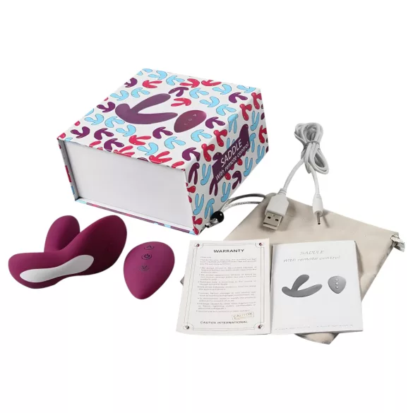 Cotoxo Saddle - stimulateur prostate vibrant télécommandé - silicone violet