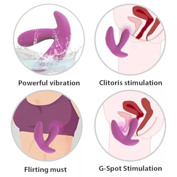 Cotoxo Saddle - stimulateur prostate vibrant télécommandé - silicone violet