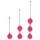 Cotoxo Belle - Boules de geisha - Set 3 pièces - silicone rouge