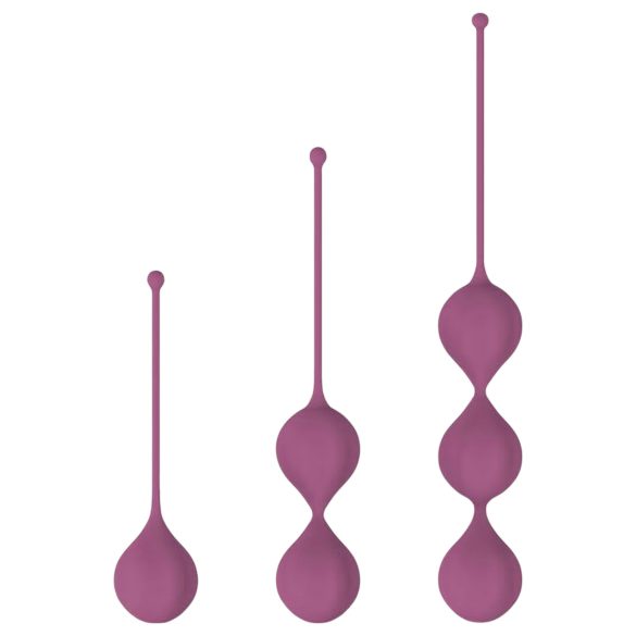 Cotoxo Belle - Boules de geisha 3 pièces - silicone violet