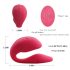 Cotoxo Cupid 2 - vibromasseur couple télécommandé - silicone rouge