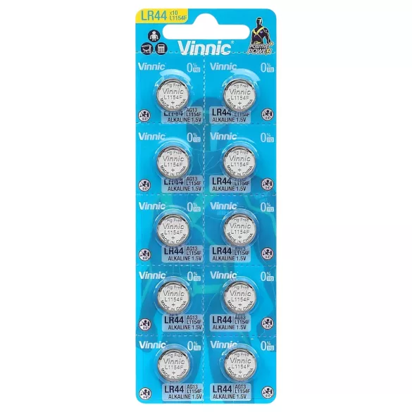 Gombelem - Pile bouton LR44 - lot de 10