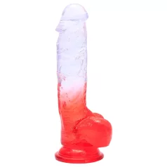   Sunfo - gode ceinture ventouse réaliste avec testicules - 21cm