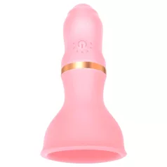 Sunfo - vibromasseur seins rechargeable - silicone rose