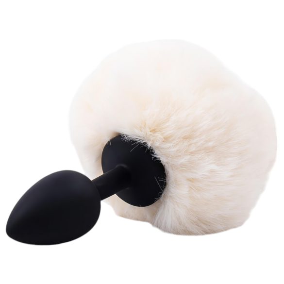 Sunfo - Plug Anal avec Queue de Lapin (Noir et Blanc)