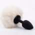 Sunfo - Plug Anal avec Queue de Lapin (Noir et Blanc)