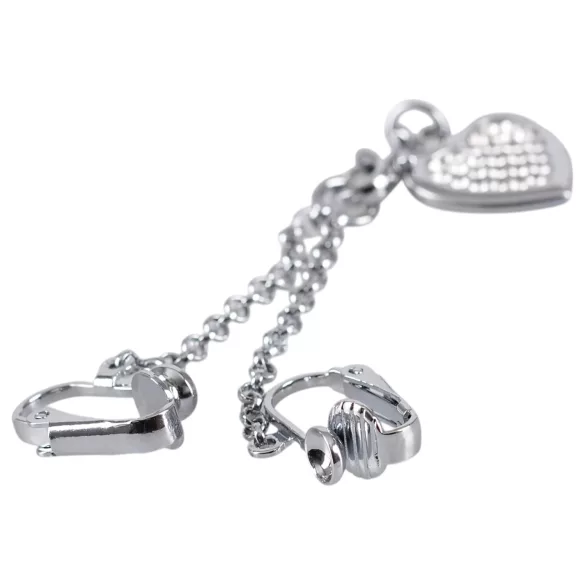 Bijoux Indiscrets - bijou intime strass cœur - argenté