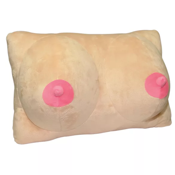 Plushie - coussin poitrine - doux peluche - rose