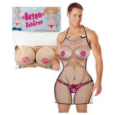 Tablier de cuisine cadeau érotique (avec seins en peluche)
