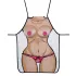 Tablier de cuisine cadeau érotique (avec seins en peluche)