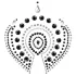Diamants brillants - set bijoux intimes - 3 pièces - noir