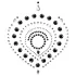 Diamants brillants - set bijoux intimes - 3 pièces - noir