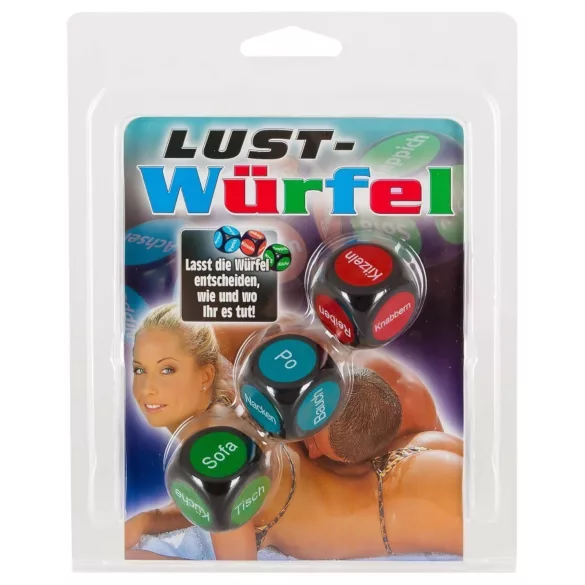 Dés érotiques - allemand - lot de 3