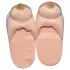 Chaussons en peluche naturels - en forme de sein (42-44)