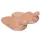 Chaussons pénis - peluche beige