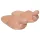 Chaussons pénis - peluche beige