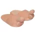 Chaussons pénis - peluche beige