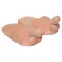 Chaussons pénis - peluche beige