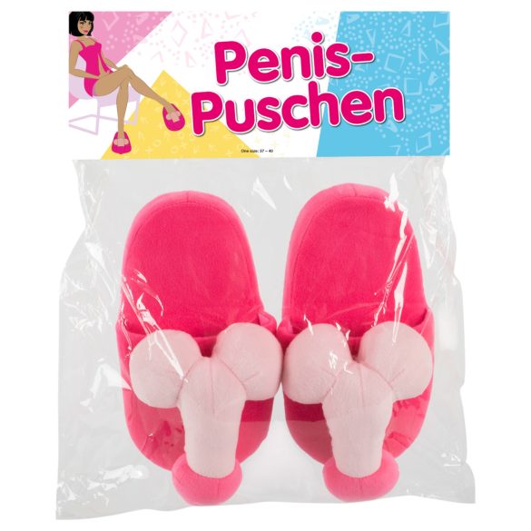 Chaussons pénis - doux - rose
