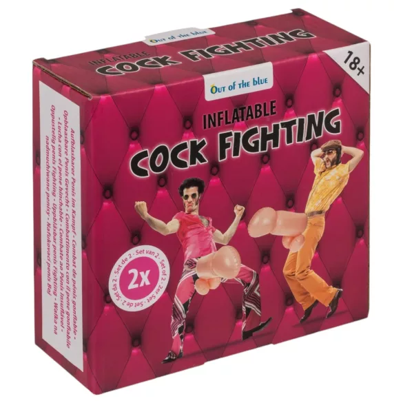 Cock Fighting - gode ceinture pénis gonflable - couleur chair