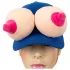 Cicis - Casquette sexy - motif seins - bleu