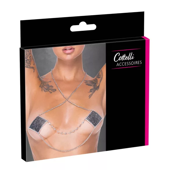 Cottelli - autocollants tétons décoratifs - argenté