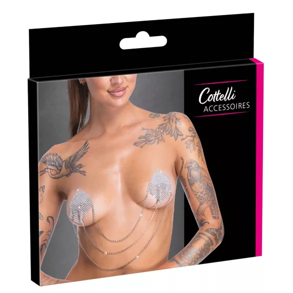 Cottelli - pasties chaînes pour tétons - argenté