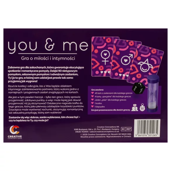 you & me - jeu érotique pour couples (polonais)